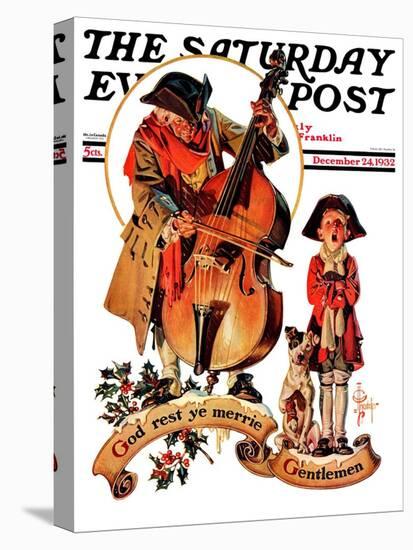 "God Rest Ye Merrie Gentlemen," Saturday Evening Post Cover, December 24, 1932-Joseph Christian Leyendecker-Premier Image Canvas