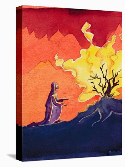 God Speaks to Moses from the Burning Bush, 2004-Elizabeth Wang-Premier Image Canvas