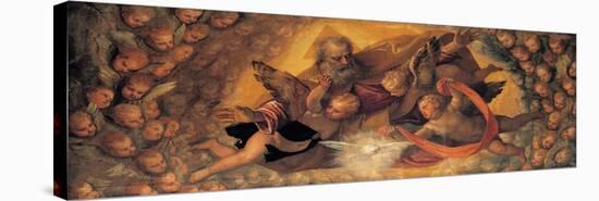 God the Father Surrounded by Angels-school Caliari Paolo-Premier Image Canvas