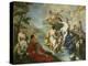 Goddess Diana and Nymphs and Actaeon Torn to Pieces by His Hounds or Dogs-Giovanni Battista Pittoni-Premier Image Canvas