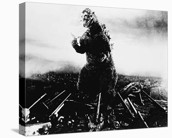 Godzilla, King of the Monsters! (1956)-null-Stretched Canvas