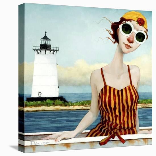 Goggles in Edgartown Harbor-Fred Calleri-Stretched Canvas