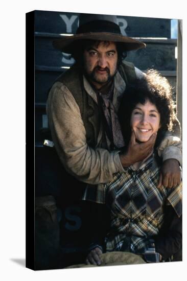 GOIN' SOUTH, 1978 directed by JACK NICHOLSON John Belushi and Mary Steenburgen (photo)-null-Stretched Canvas