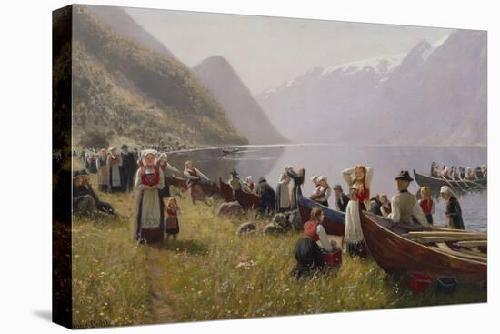 Going to Church in Hardanger-Hans Andreas Dahl-Premier Image Canvas