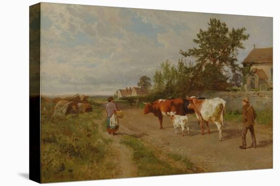 Going to Market, 1895 (Oil on Canvas)-Charles Collins-Premier Image Canvas