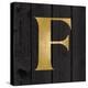 Gold Alphabet F-N. Harbick-Stretched Canvas
