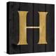 Gold Alphabet H-N. Harbick-Stretched Canvas