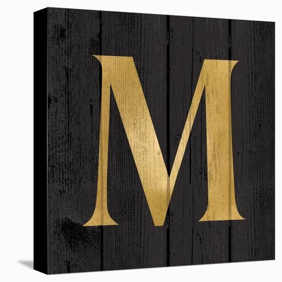 Gold Alphabet M-N. Harbick-Stretched Canvas