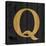 Gold Alphabet Q-N. Harbick-Stretched Canvas