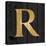 Gold Alphabet R-N. Harbick-Stretched Canvas