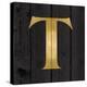Gold Alphabet T-N. Harbick-Stretched Canvas