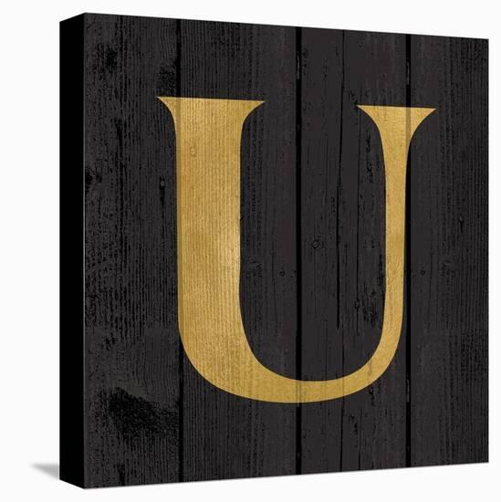 Gold Alphabet U-N. Harbick-Stretched Canvas