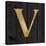 Gold Alphabet V-N. Harbick-Stretched Canvas