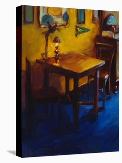 Gold and Blue Cafe-Pam Ingalls-Premier Image Canvas