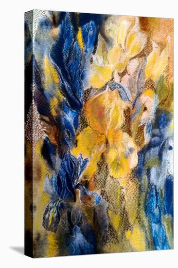 Gold And Blue Iris-Mary Smith-Premier Image Canvas