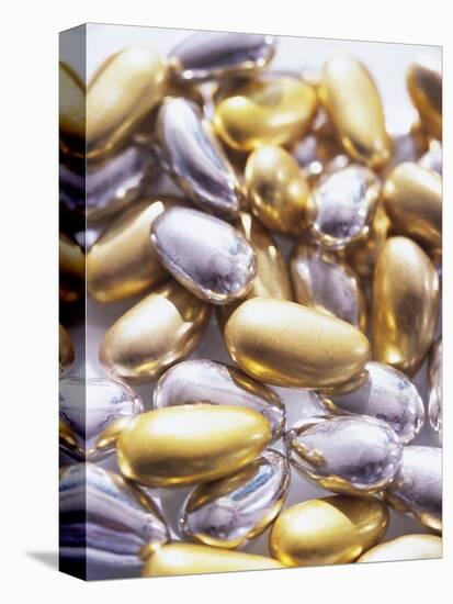 Gold and Silver Sugared Almonds-Michelle Garrett-Premier Image Canvas