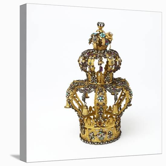 Gold and Silver Torah Crown-null-Premier Image Canvas