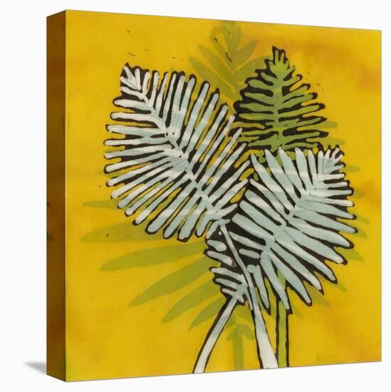 Gold Batik Botanical III-Andrea Davis-Stretched Canvas