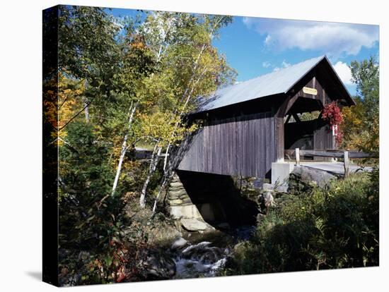 Gold Brook Bridge, Stowe, Vermont, USA-null-Premier Image Canvas