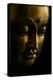 Gold Buddha on Black-Tom Quartermaine-Premier Image Canvas