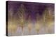 Gold Forest on Purple-Kate Bennett-Stretched Canvas