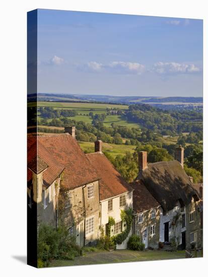 Gold Hill, and View over Blackmore Vale, Shaftesbury, Dorset, England, United Kingdom, Europe-Neale Clarke-Premier Image Canvas