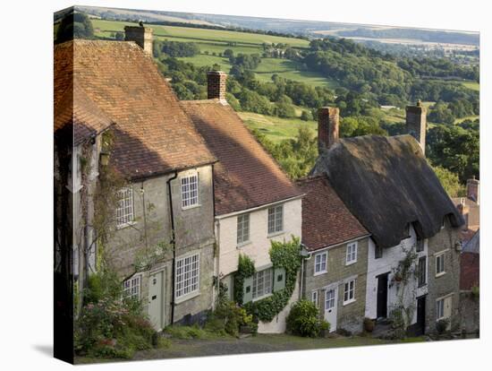 Gold Hill, and View over Blackmore Vale, Shaftesbury, Dorset, England, United Kingdom, Europe-Neale Clarke-Premier Image Canvas