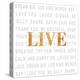 Gold Love Type I (Live)-SD Graphics Studio-Stretched Canvas