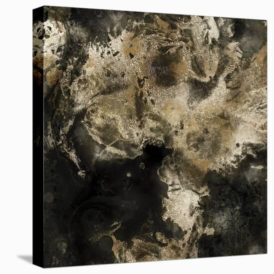 Gold Marbled Abstract I-PI Studio-Stretched Canvas