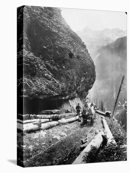 Gold Miners Near Ouray, Colorado-null-Premier Image Canvas