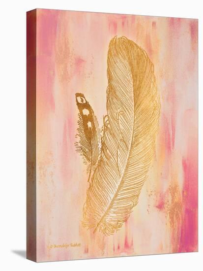 Gold on Pink II-Gwendolyn Babbitt-Stretched Canvas