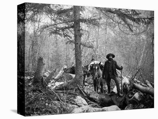 Gold Prospector Traveling For Supplies, Undated-Asahel Curtis-Premier Image Canvas