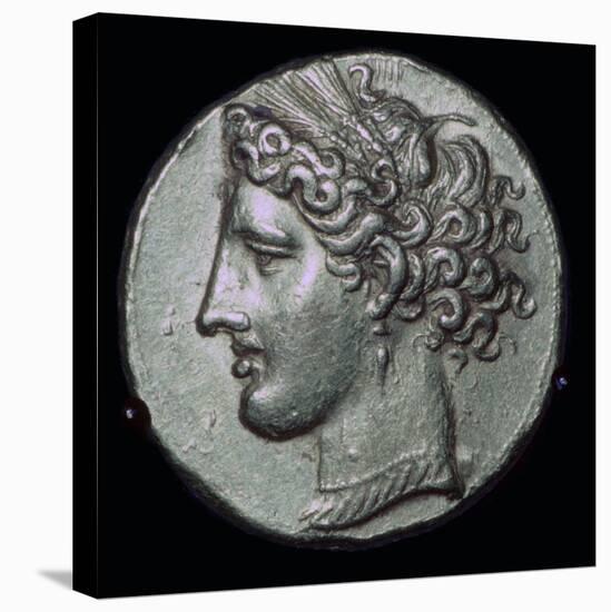 Gold tetradrachm with head of Tanit, 3rd century BC.-Unknown-Premier Image Canvas