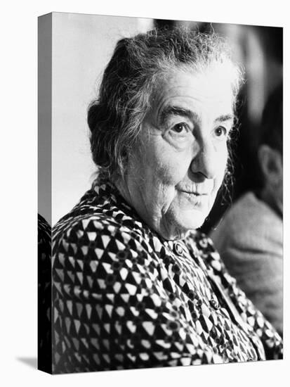 Golda Meir, Former Israeli Prime Minister Attending World Conference on Soviet Jewry-null-Stretched Canvas