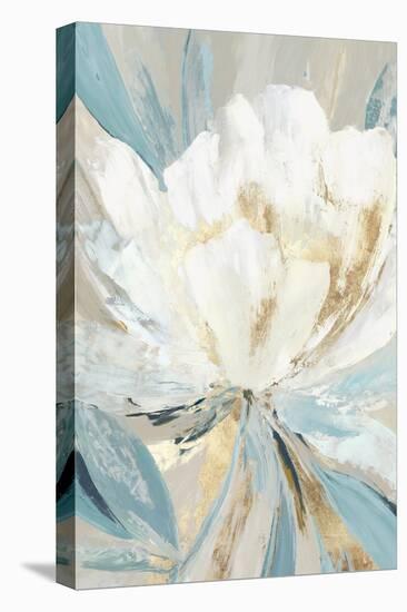 Golden Blue Floral II-Asia Jensen-Stretched Canvas