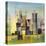 Golden City 2-Asha Menghrajani-Stretched Canvas