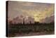 Golden Clouds, (Landscape at Dawn)-Demetrio Cosola-Stretched Canvas