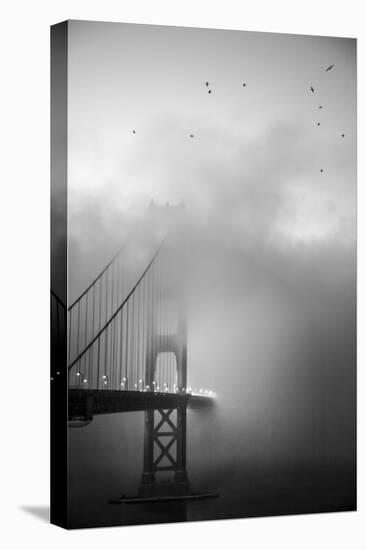 Golden Gate and Birds-Moises Levy-Premier Image Canvas