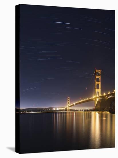 Golden Gate and Stars-Moises Levy-Premier Image Canvas