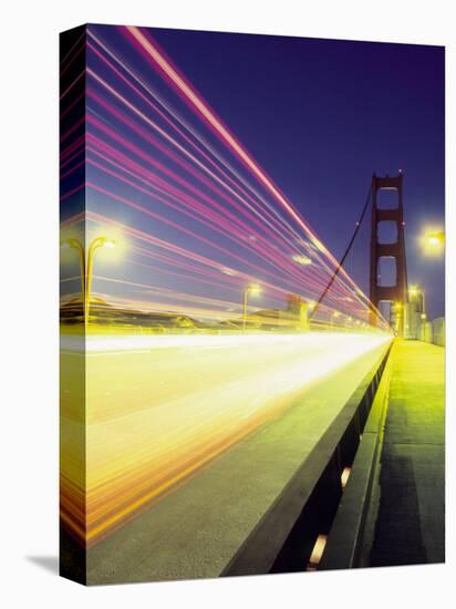 Golden Gate Bridge at Night, San Francisco, California-Mark Gibson-Premier Image Canvas