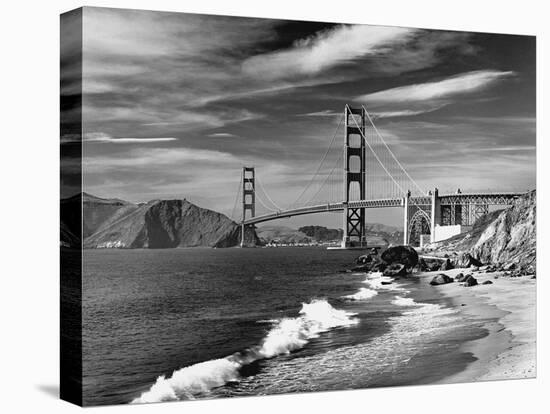 Golden Gate Bridge spanning San Francisco Bay-David Muench-Stretched Canvas