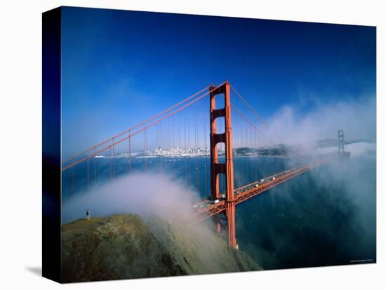 Golden Gate Bridge with Mist and Fog, San Francisco, California, USA-Steve Vidler-Premier Image Canvas