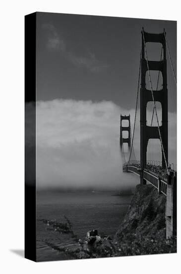 Golden Gate Fog-Sabri Irmak-Stretched Canvas