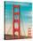 Golden Gate in The Morning-Sonja Quintero-Stretched Canvas
