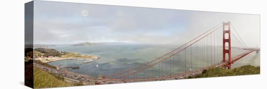 Golden Gate Panorama, San Francisco, California '11-Monte Nagler-Premier Image Canvas