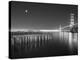 Golden Gate Pier and Stars BW-Moises Levy-Premier Image Canvas