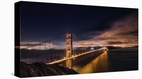 Golden Gate To Stars-Javier De La-Stretched Canvas