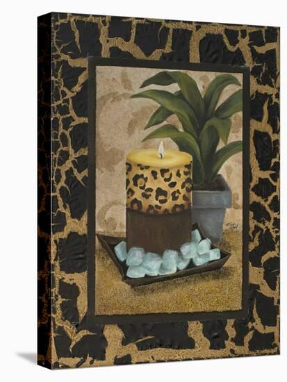 Golden Jungle Bath I-Tiffany Hakimipour-Stretched Canvas