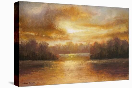 Golden Lake Glow II-Michael Marcon-Stretched Canvas