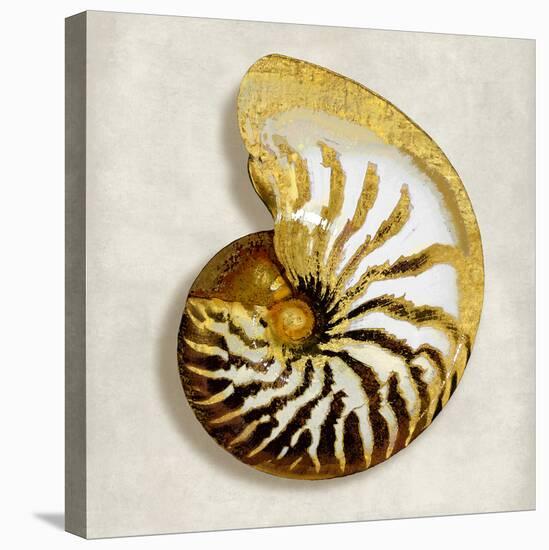 Golden Ocean Gems on Ivory II-Caroline Kelly-Stretched Canvas